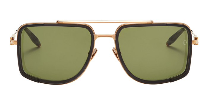 Stargazer - Gold Dark Grey Crystal Nd Acetate Sunglasses