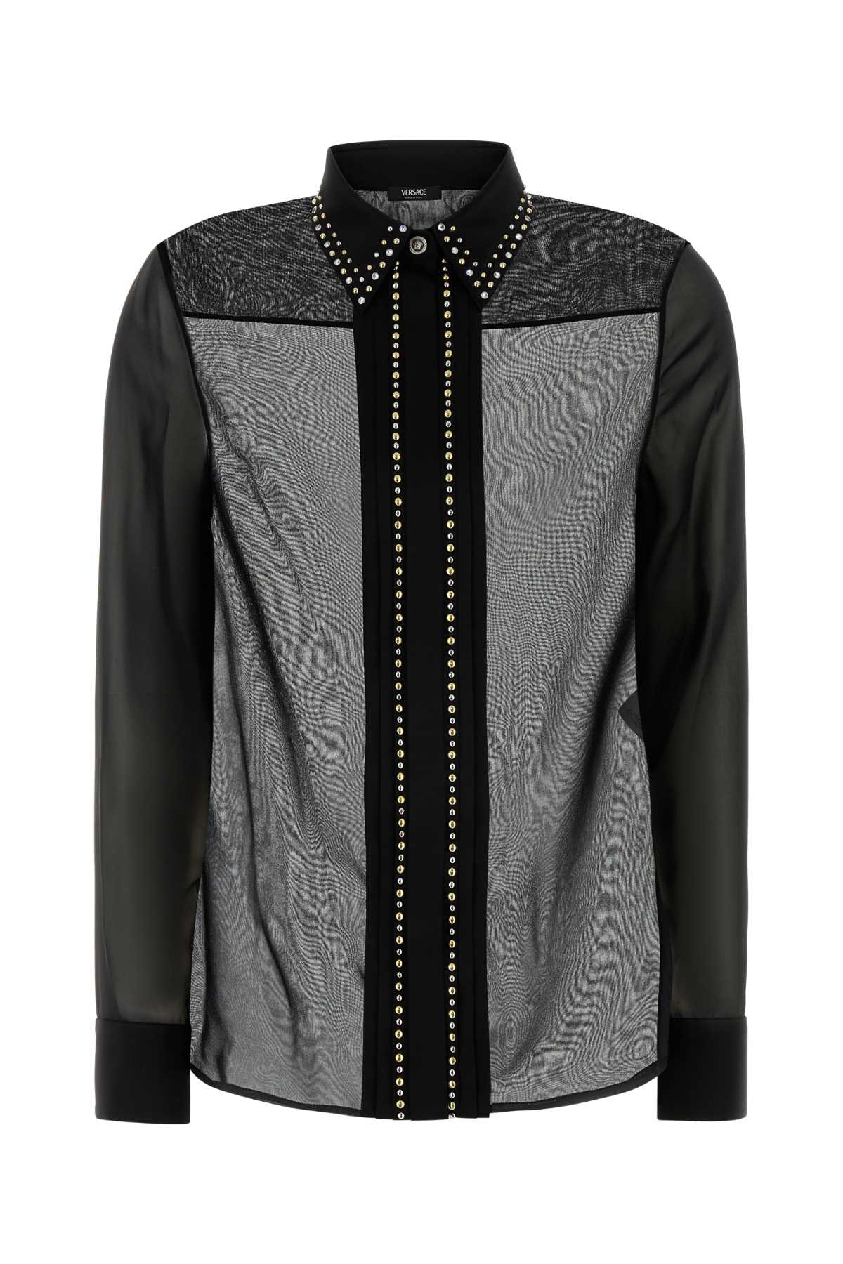 Black Silk Shirt Exterior: Camicie