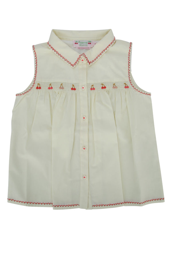 Bonpoint 100% Organic Cotton dress in white