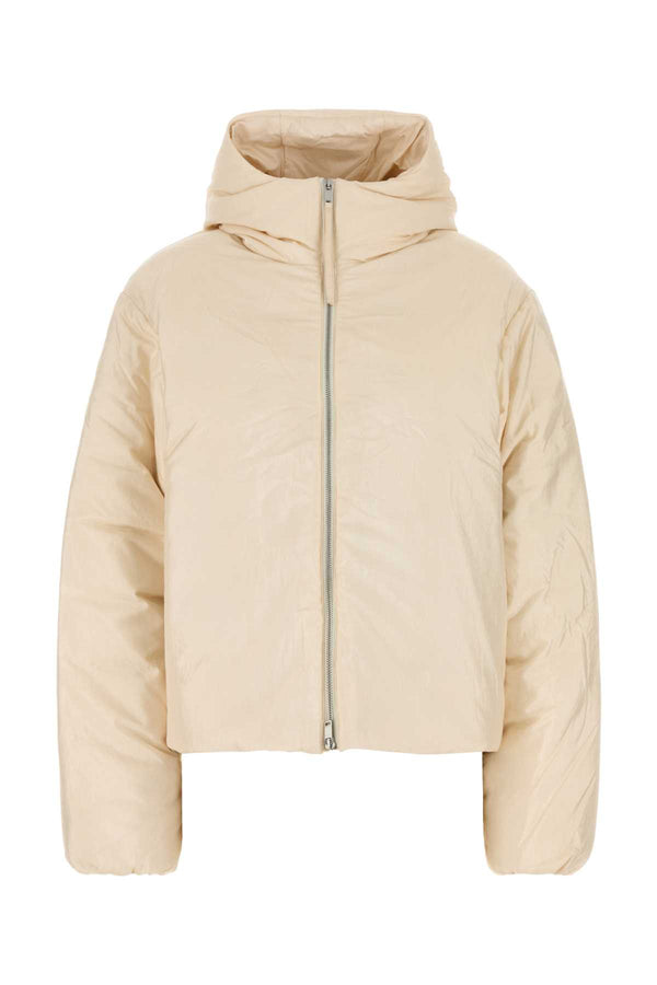 Jil Sander Jacket Exterior: 64% Nylon 36% Silk; Lining: 64% Nylon 36% Silk down jacket in beige