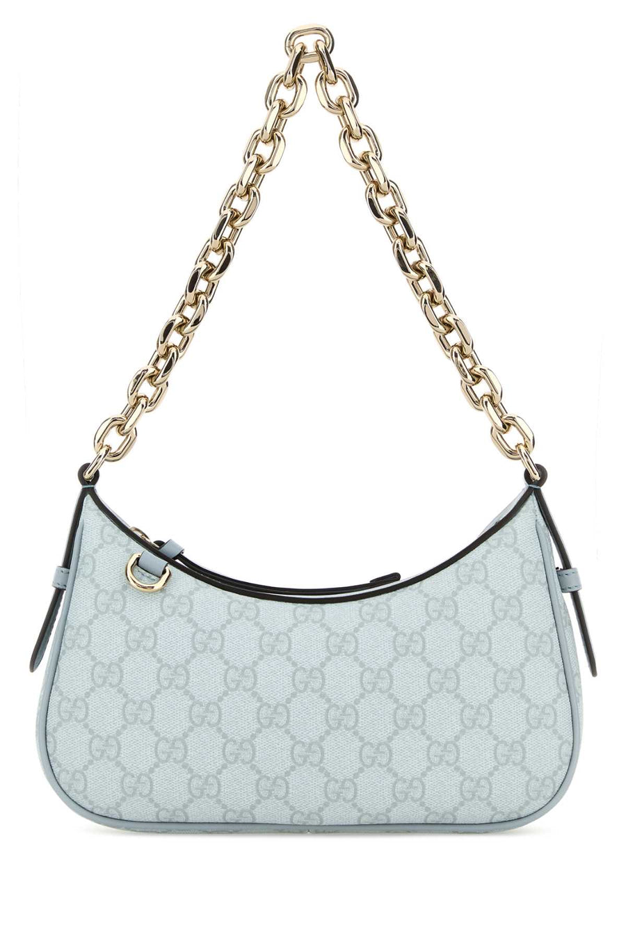 Gucci With Exterior: 100% Fabric; Lining: 100% Fabric; Finishing: Platinum shoulder bag in blue