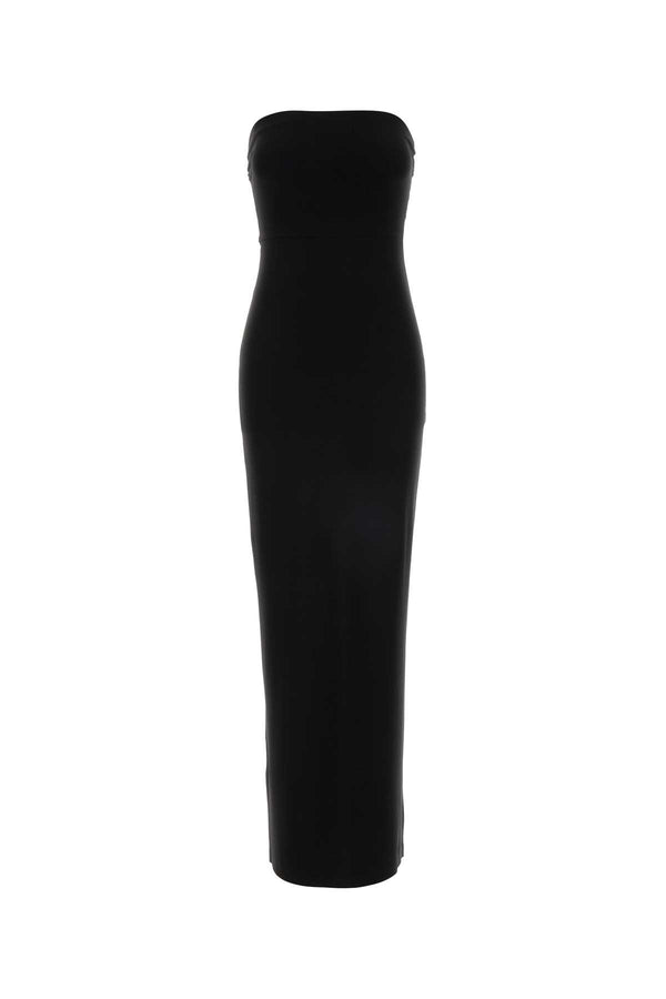 Norma Kamali Lungo 95% Polyester dress in black
