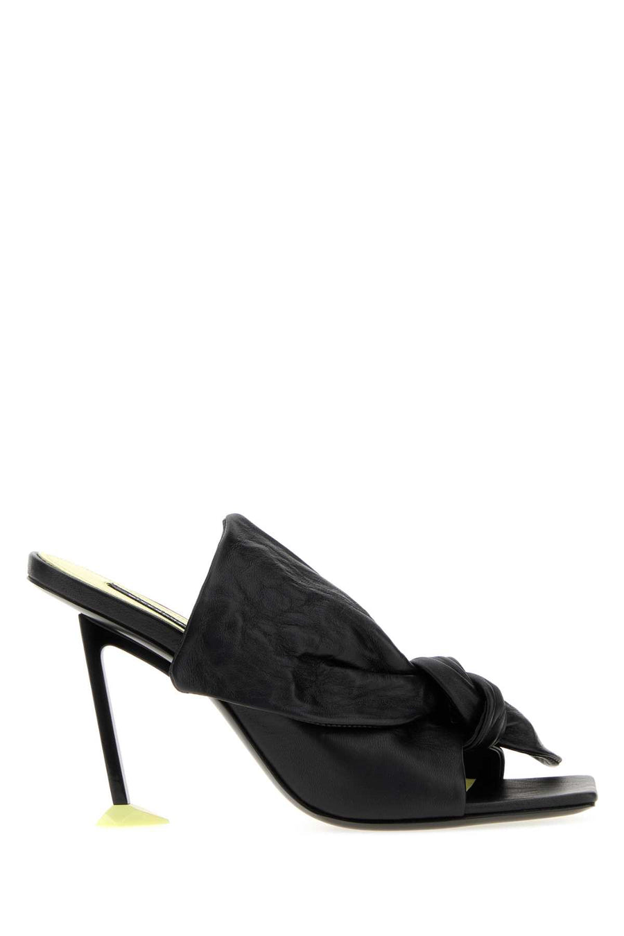 Givenchy Exterior: 100% Lamb; Lining: 100% Leather; Sole: Rubber and leather sandal in black