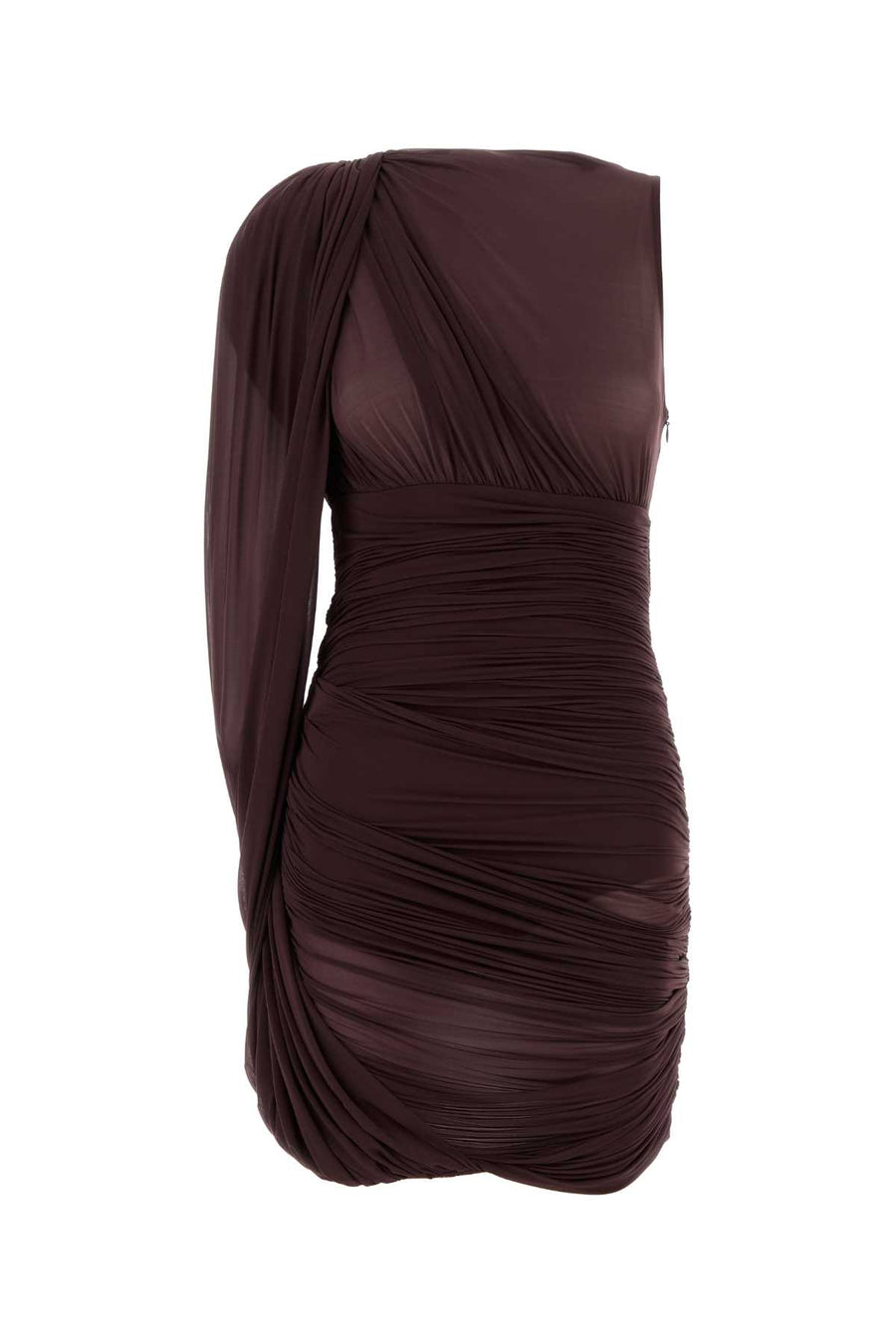 Magda Butrym Bordeaux 92% Cupro dress in burgundy