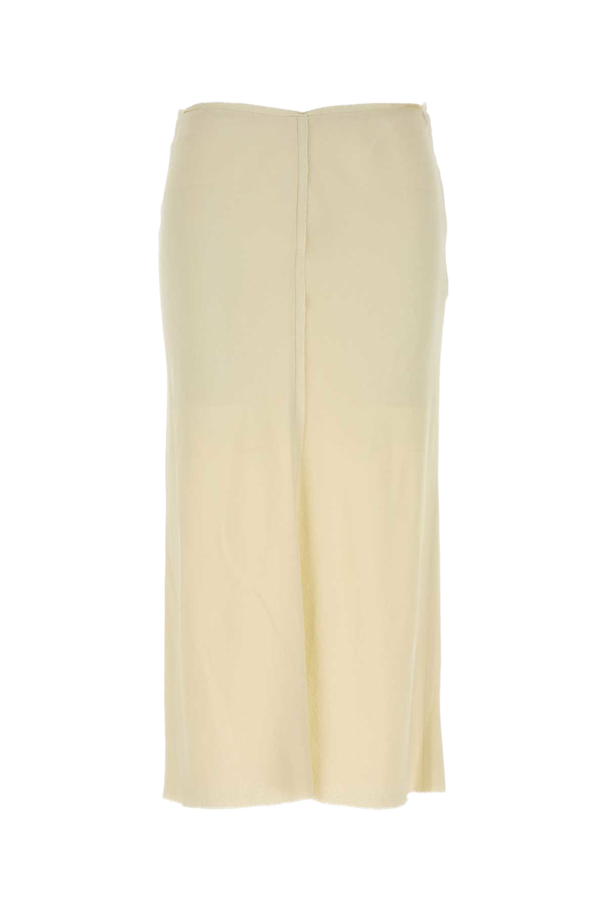 Ivory Stretch Viscose Skirt Gonne