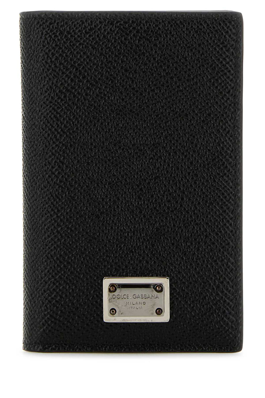 Dolce & Gabbana Exterior: 100% Calf card holder wallet in black