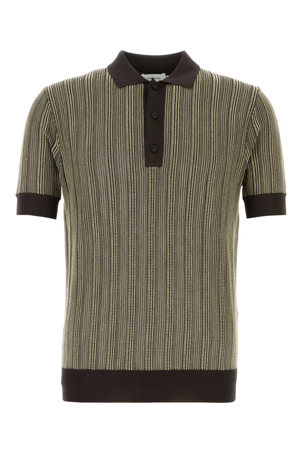 Ferragamo Polo 72% Viscose polo shirt in beige