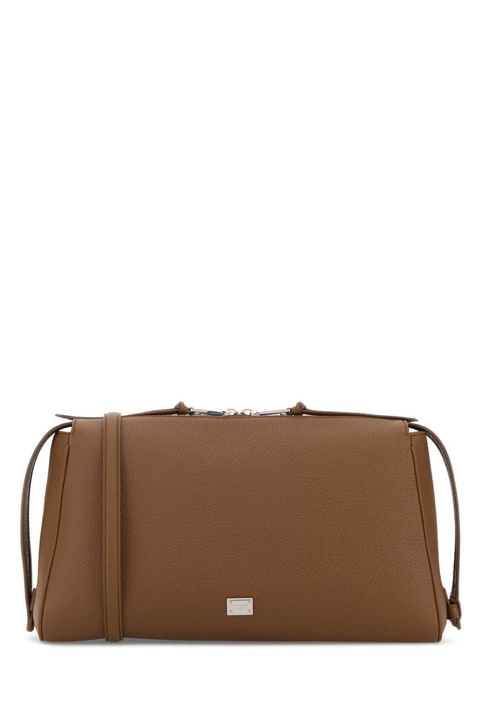 Camel Leather Vittoria Handbag Caramello Borse A Mano