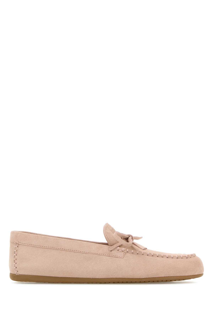Pink Suede Loafers Pesco Mocassini