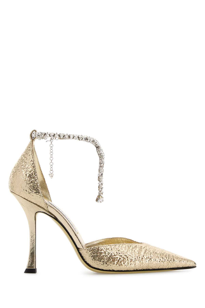 Gold Fabric Stevie 100 Pumps Scarpe Con Tacco