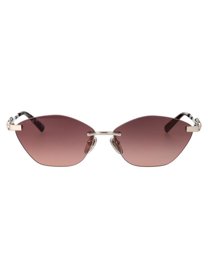 Gg2050s Silver-red-red Metal Sunglasses