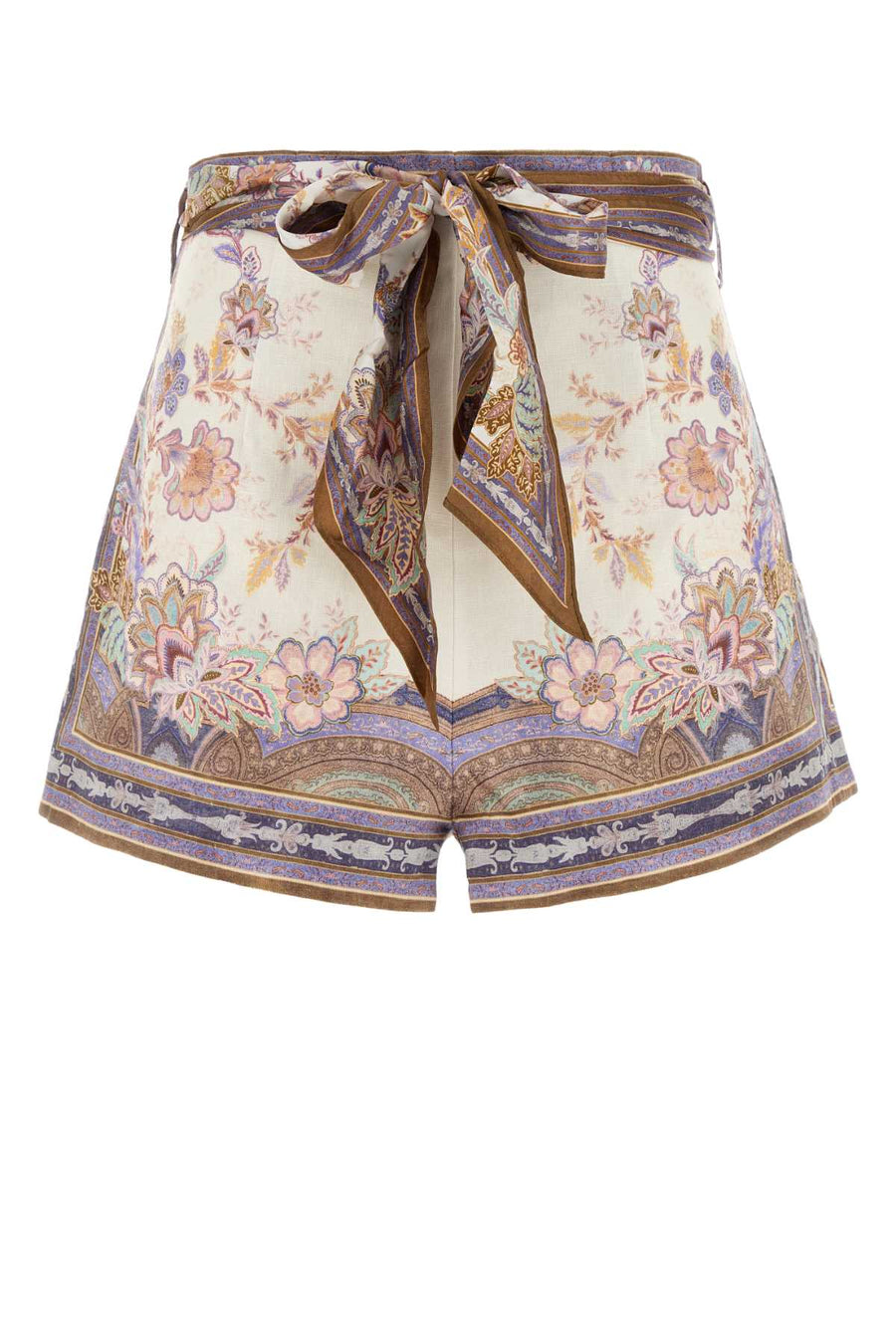 Zimmermann Cbpa 100% Linen bermuda in multicolor