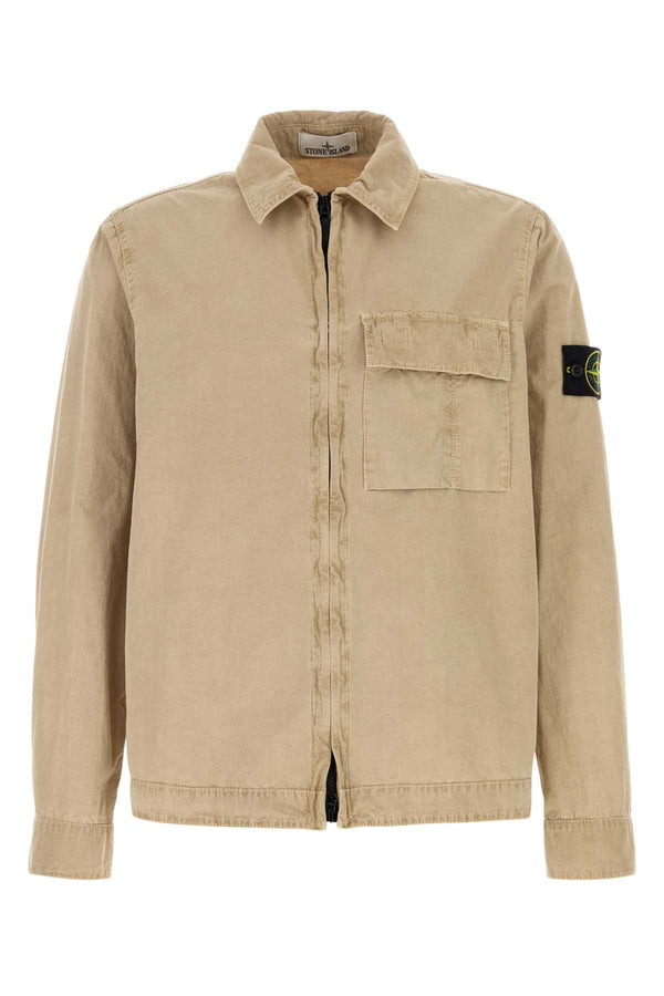 Stone Island 100% Cotton shirt in beige