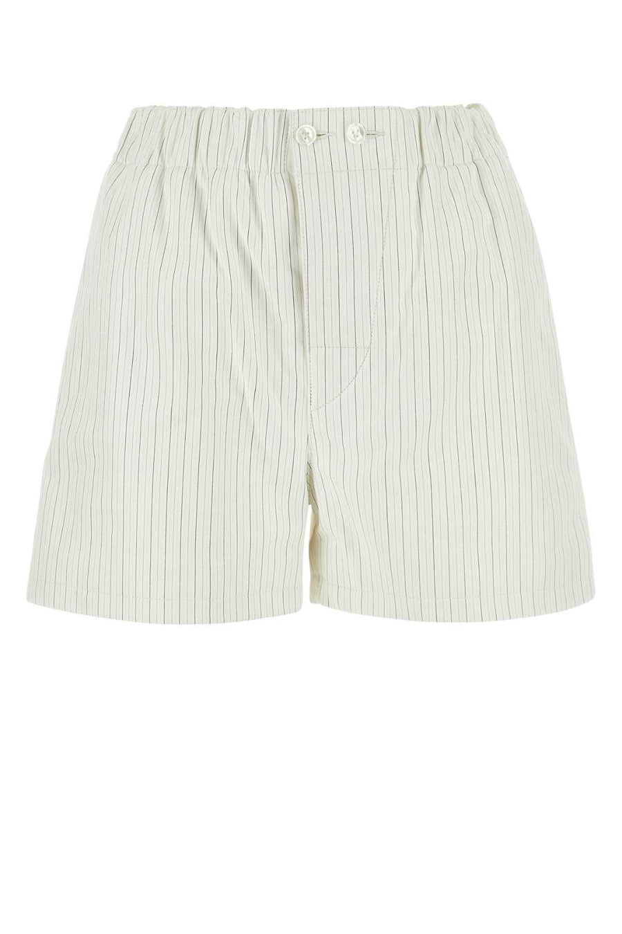 Bottega Veneta Exterior: 100% Leather; Lining: 100% Cotton shorts in white