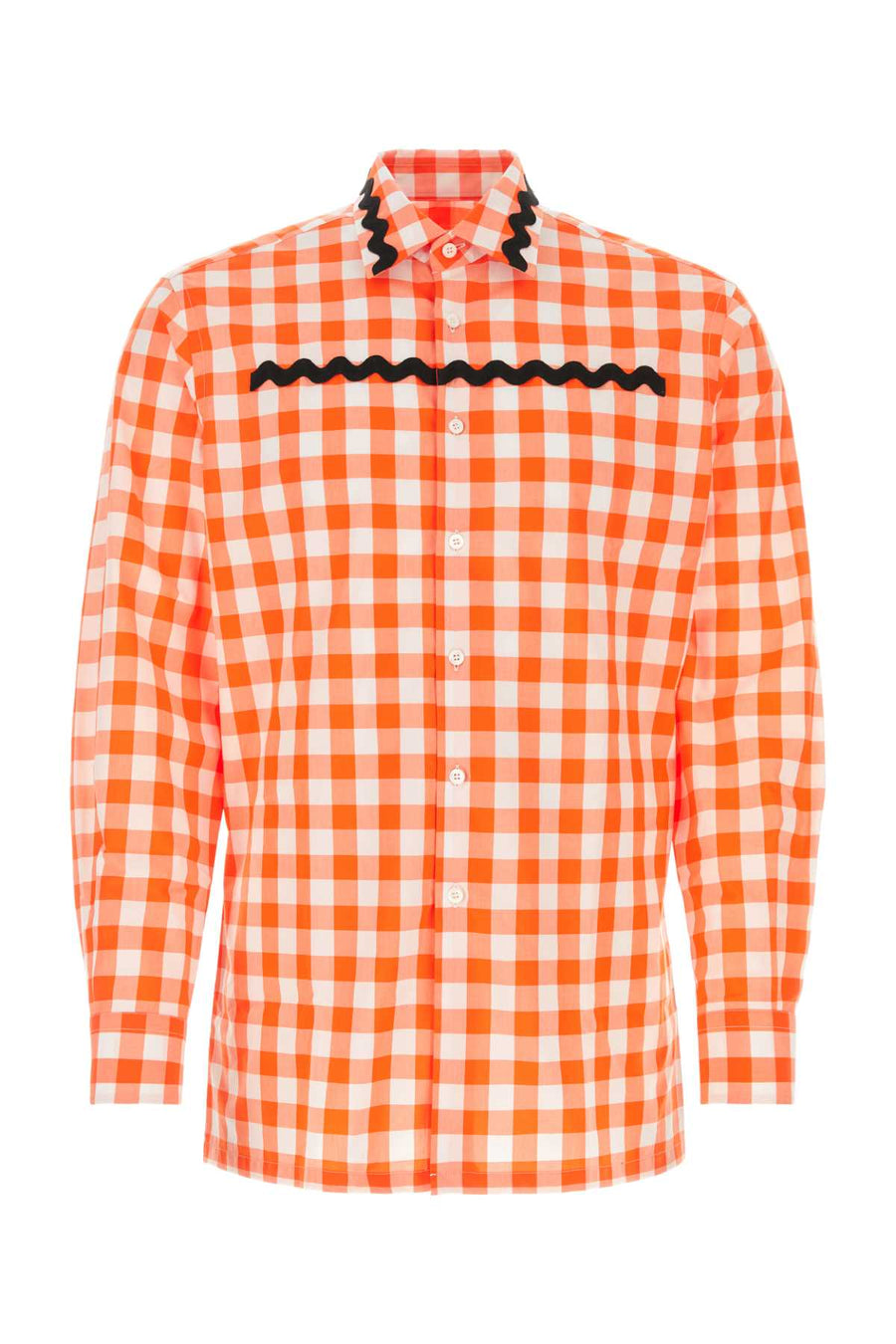 Prada 100% Cotton shirt in orange