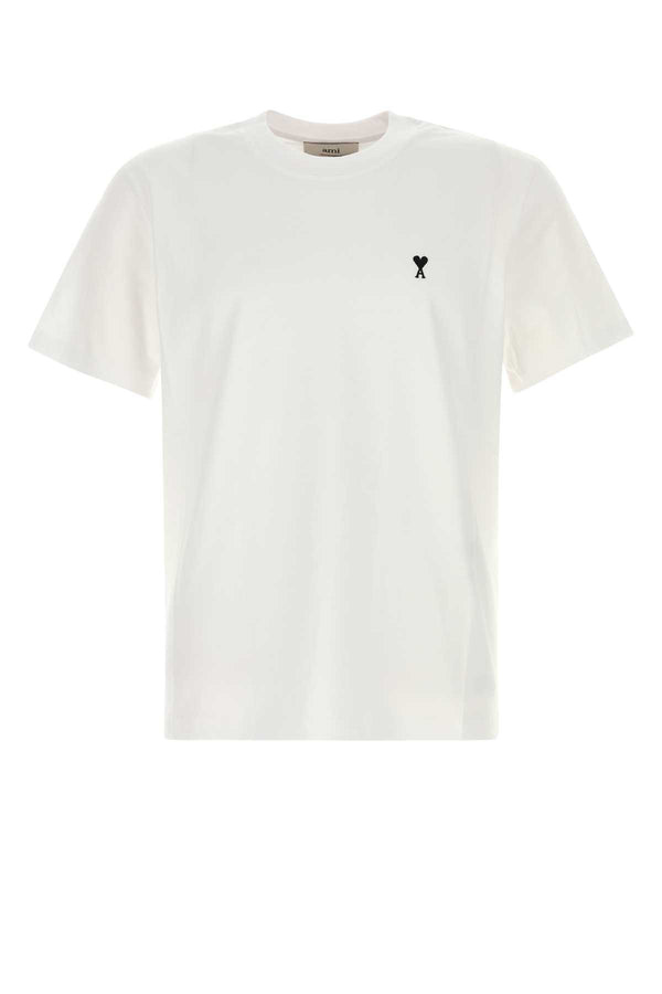 AMI Paris 100% Cotton t-shirt in white