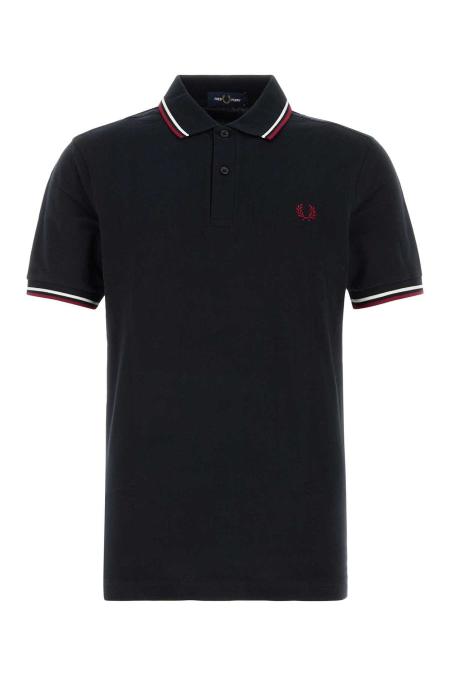 Fred Perry Twin 100% Cotton polo shirt in navy