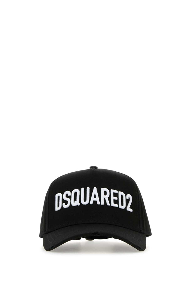 Dsquared2 BCM066005C00001 100% Cotton baseball cap in black