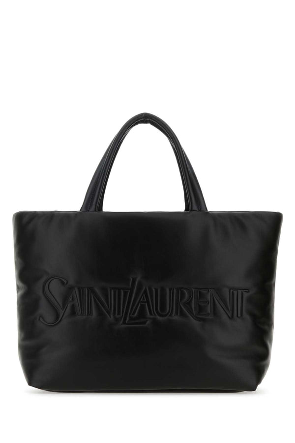 Saint Laurent Exterior: 100% Nappa leather; Lining: 100% Nappa leather tote bag in black