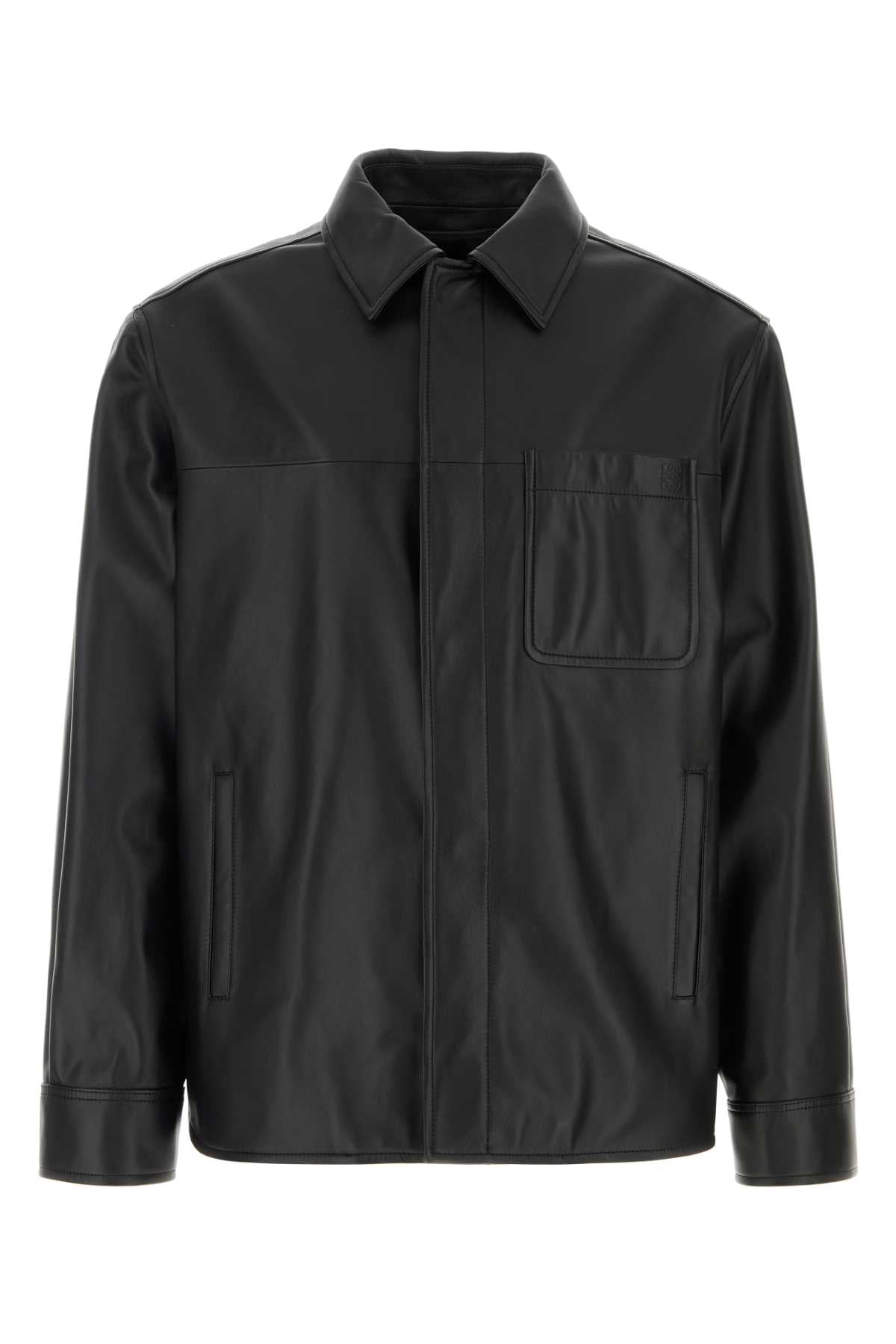 Black Leather Shirt Camicie