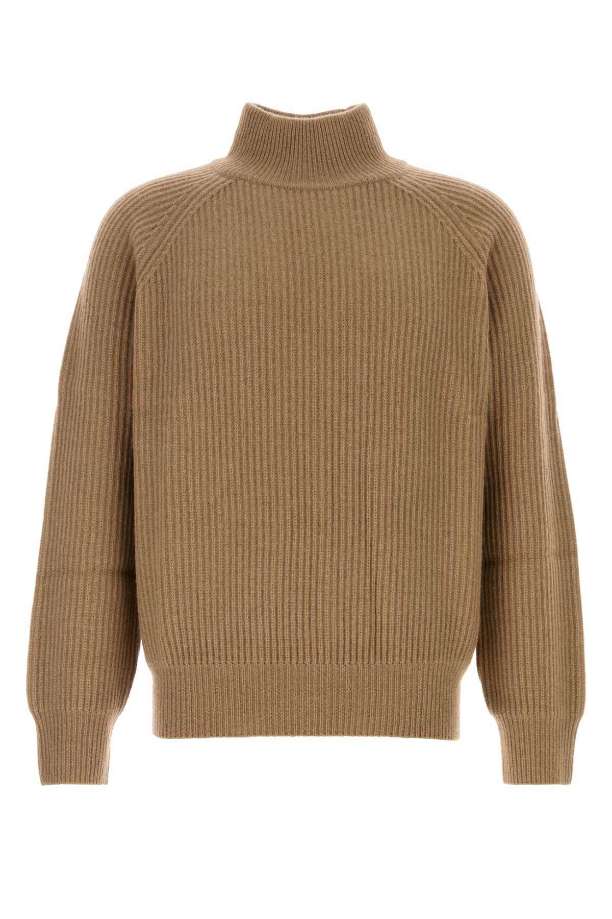 Camel Cashmere Lette Sweater Exterior: Maglieria