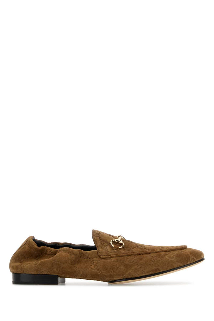 Camel Suede Loafers Pepperbrownpepbr Calf Skin Mocassini
