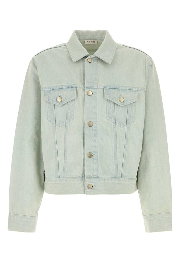 Fear Of God Trucker 100% Cotton jacket in beige
