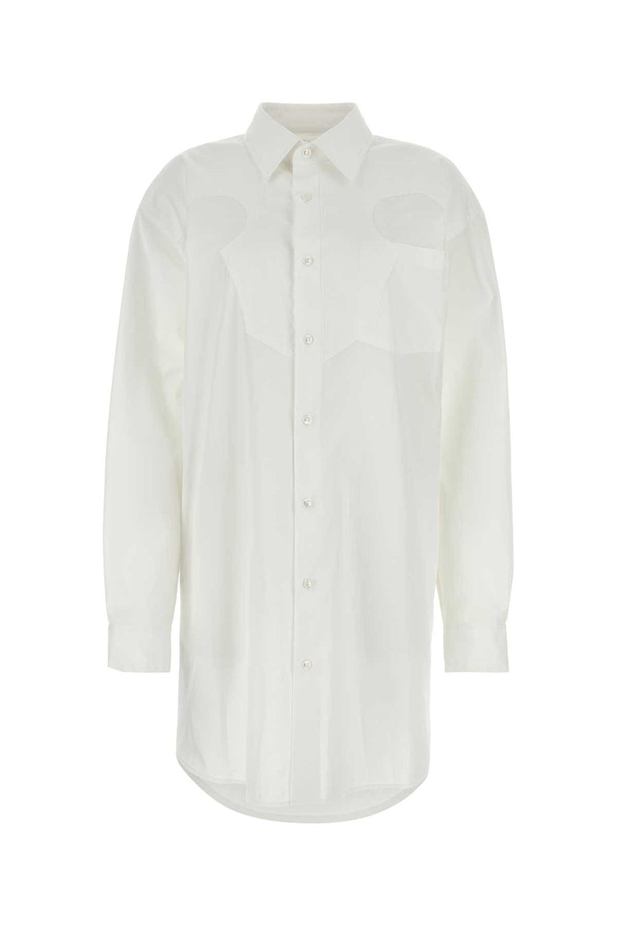 Maison Margiela 100% Cotton shirt dress in white