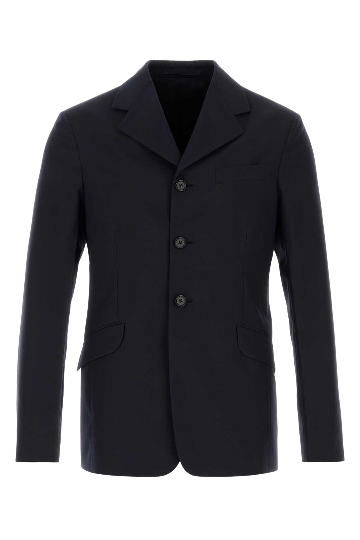 Navy Blue Wool Blazer Midnight Giacche E Gilet
