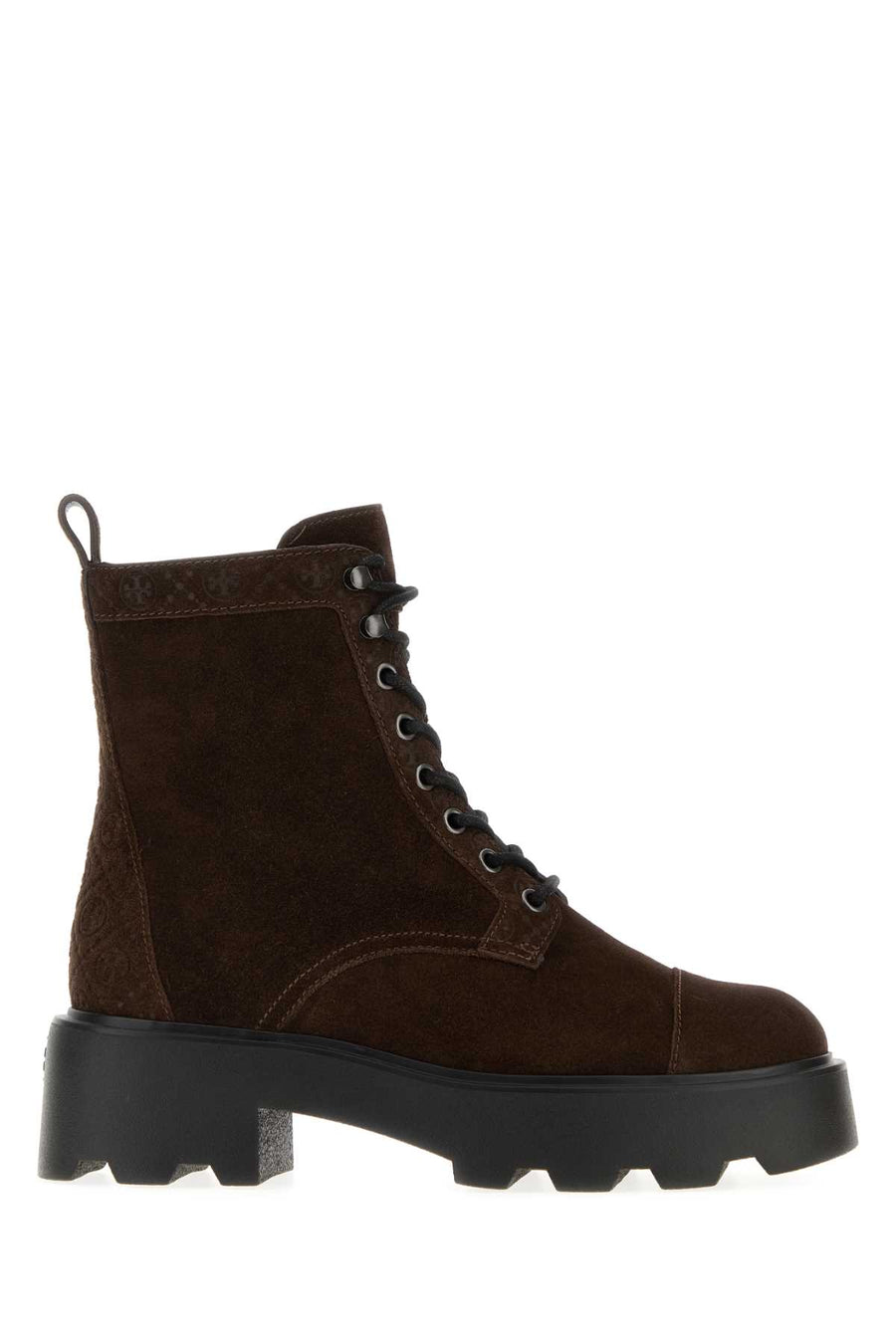 Tory Burch Exterior: 100% Suede ankle boot in brown