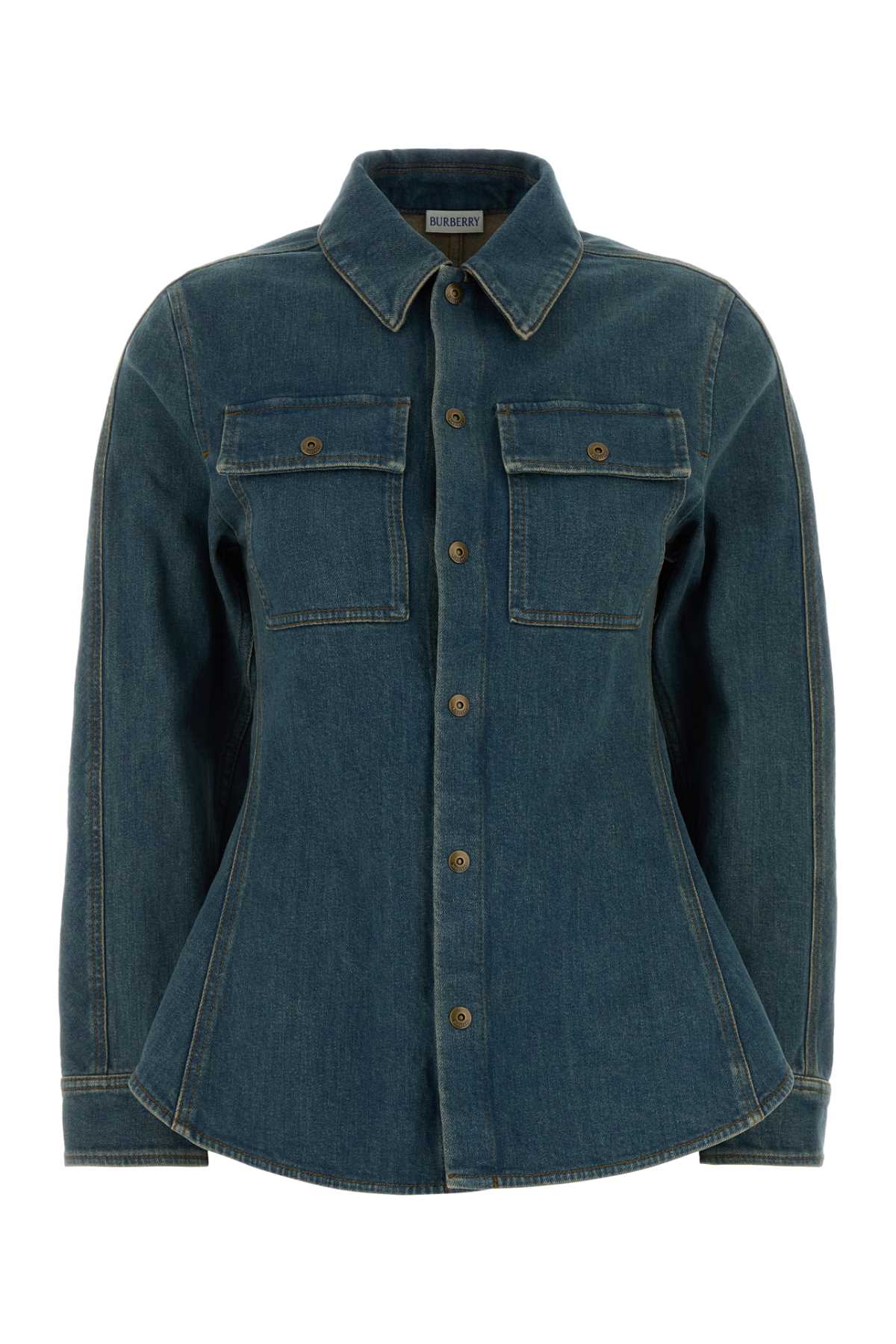 Midblue Exterior: Cotton Elastane Camicie