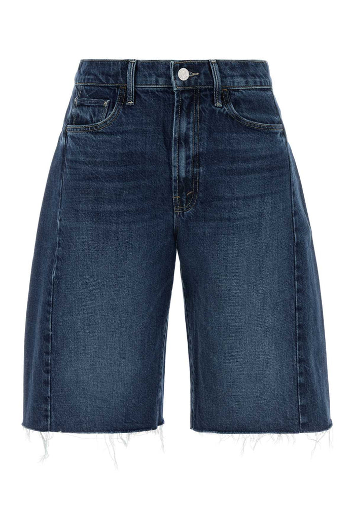 Denim The Half-Pipe Bermuda Shorts Blu Exterior: Cotton