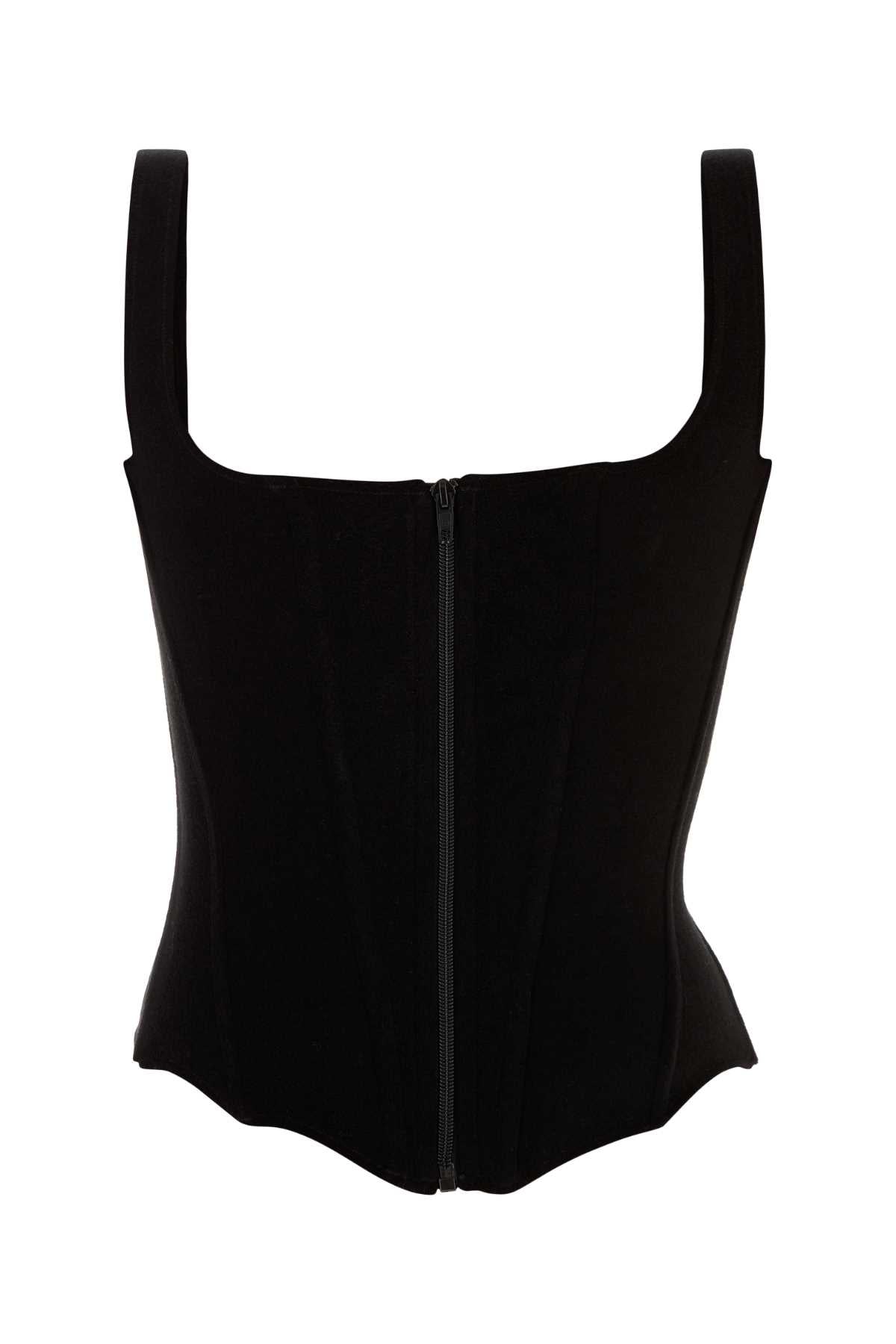 Black Velvet Bodice Exterior: Cotton Polyester Maglie