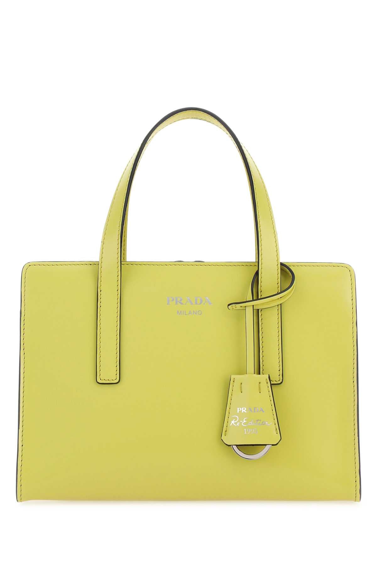 Acid Green Leather Re-Edition 1995 Handbag Yellow Vitello Borse A Mano