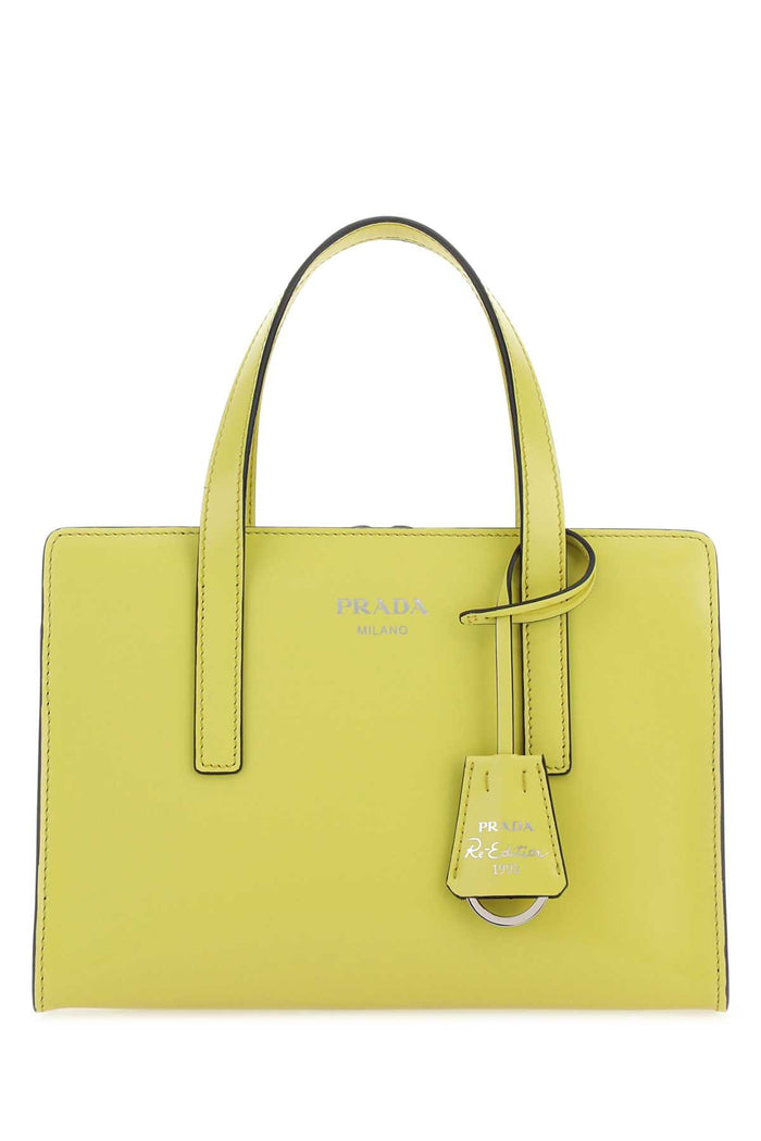 Acid Green Leather Re-Edition 1995 Handbag Yellow Vitello Borse A Mano