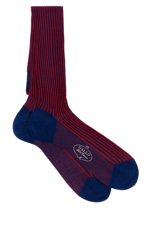 Gallo Mezza 100% Cotton socks in red