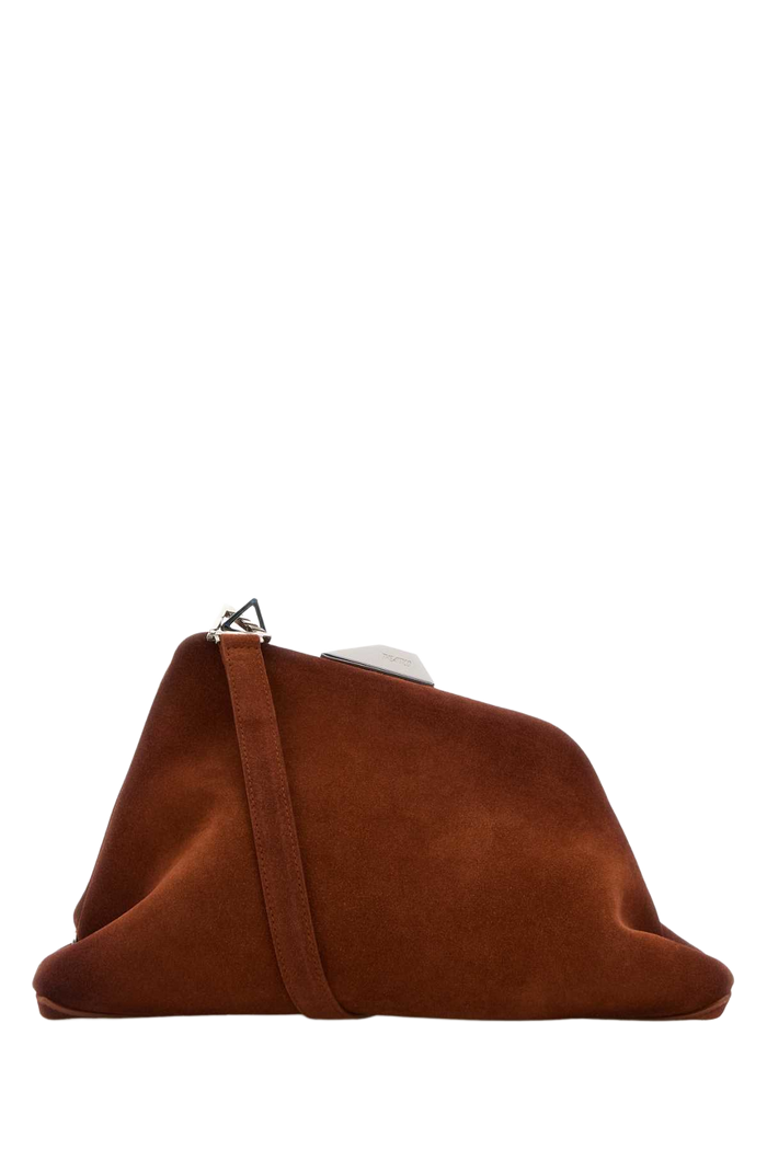Caramel Suede Day Off Clutch Lightbrown