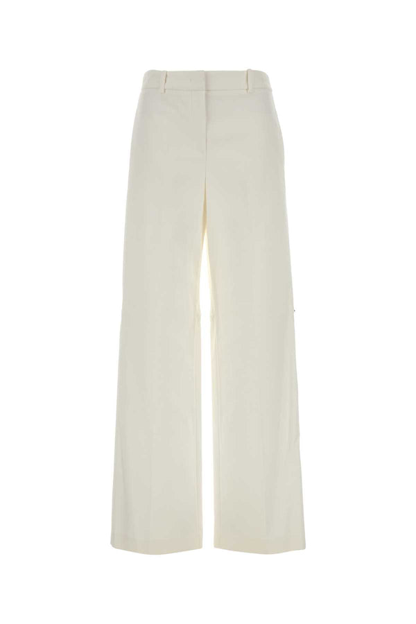 Fendi 100% Cotton trousers in white