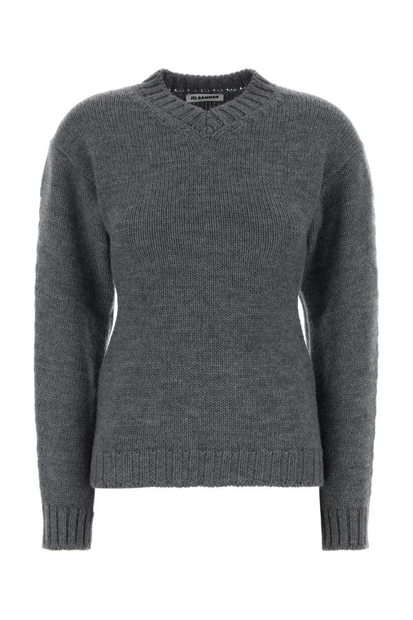 Jil Sander 100% Wool sweater in gray