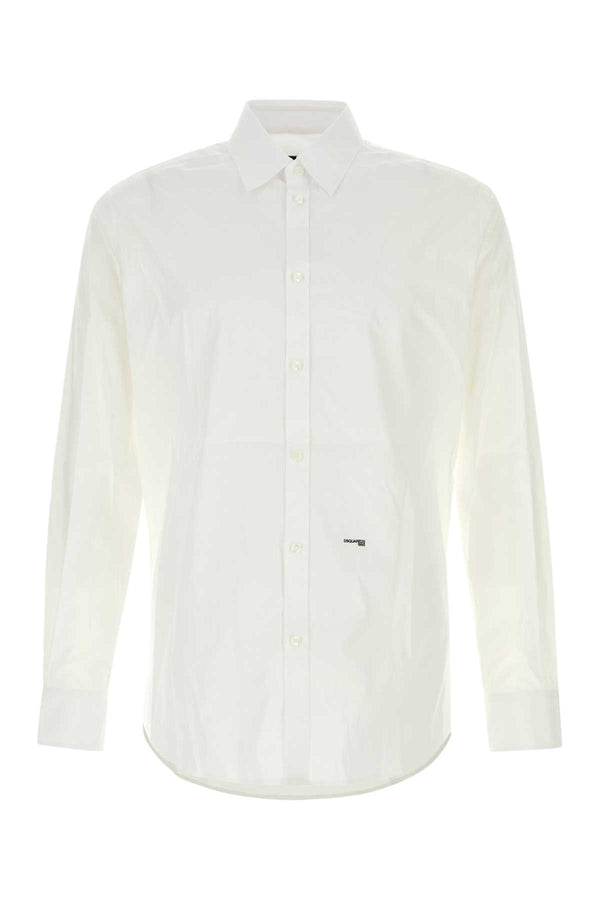 Dsquared2 97% Cotton shirt in white