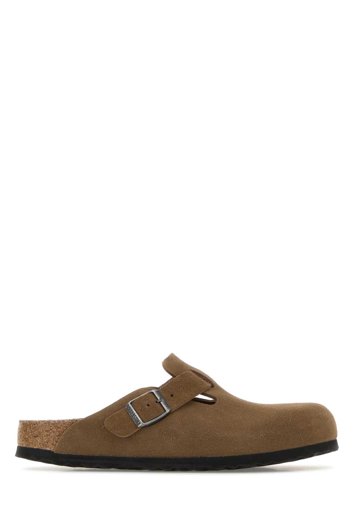 Boston Sfb Dark Tea, Suede Leather Slippers