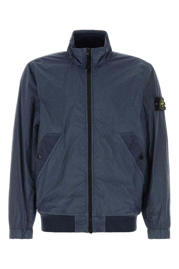 Stone Island Exterior: 100% Nylon. Lining: 100% Nylon jacket in blue
