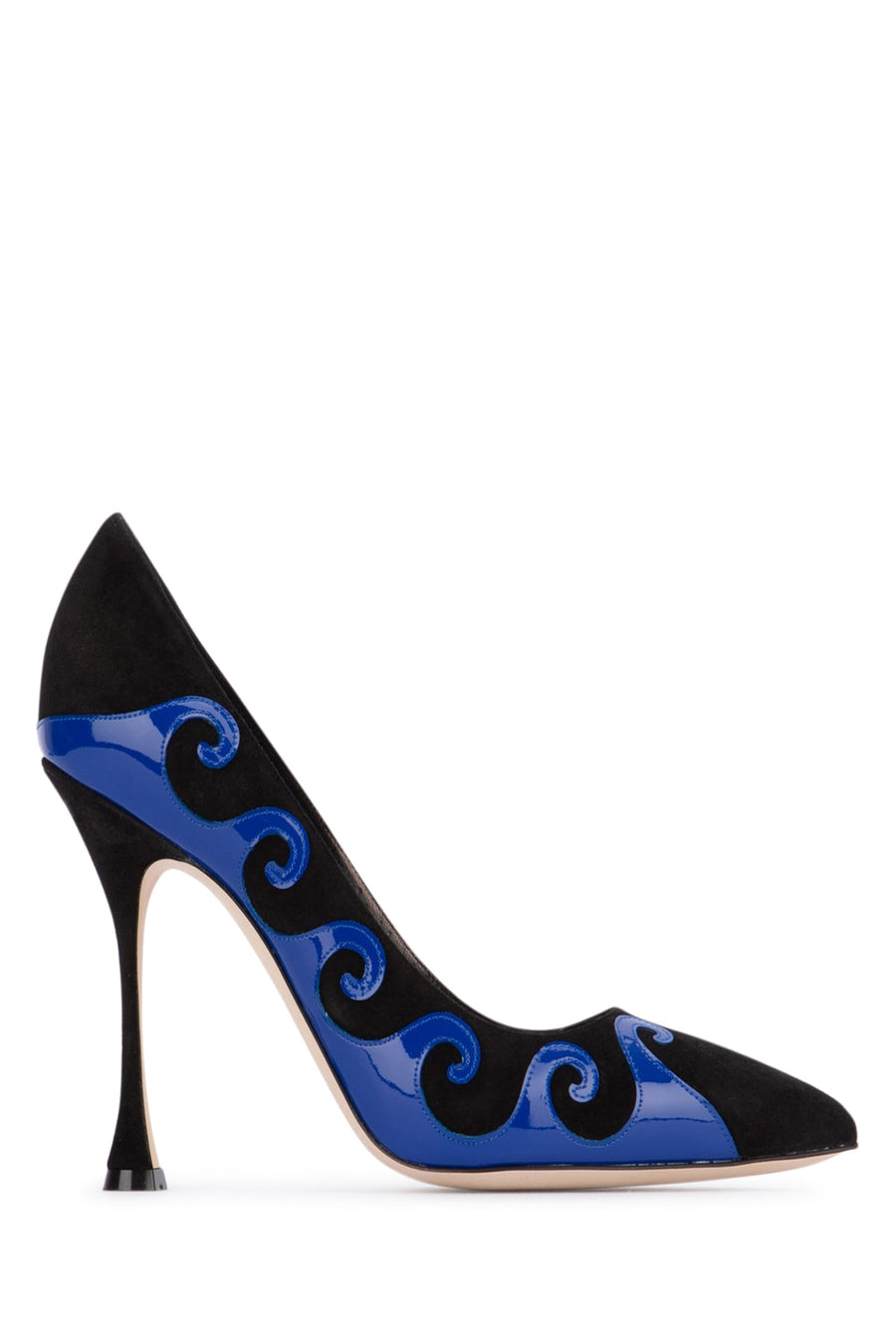 Manolo Blahnik Tacco Suede heel in black