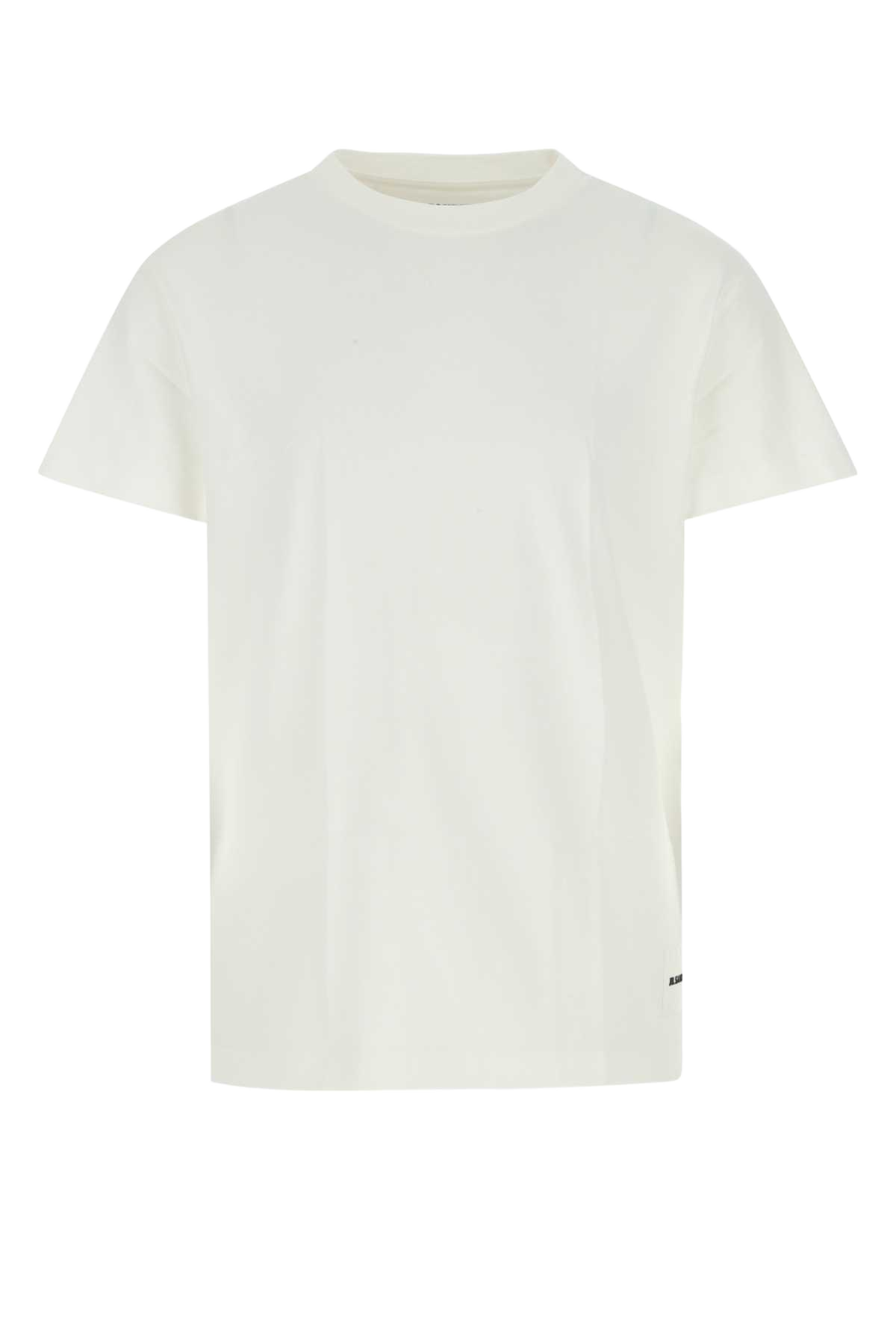 White Cotton T-Shirt Set 100 Cotone