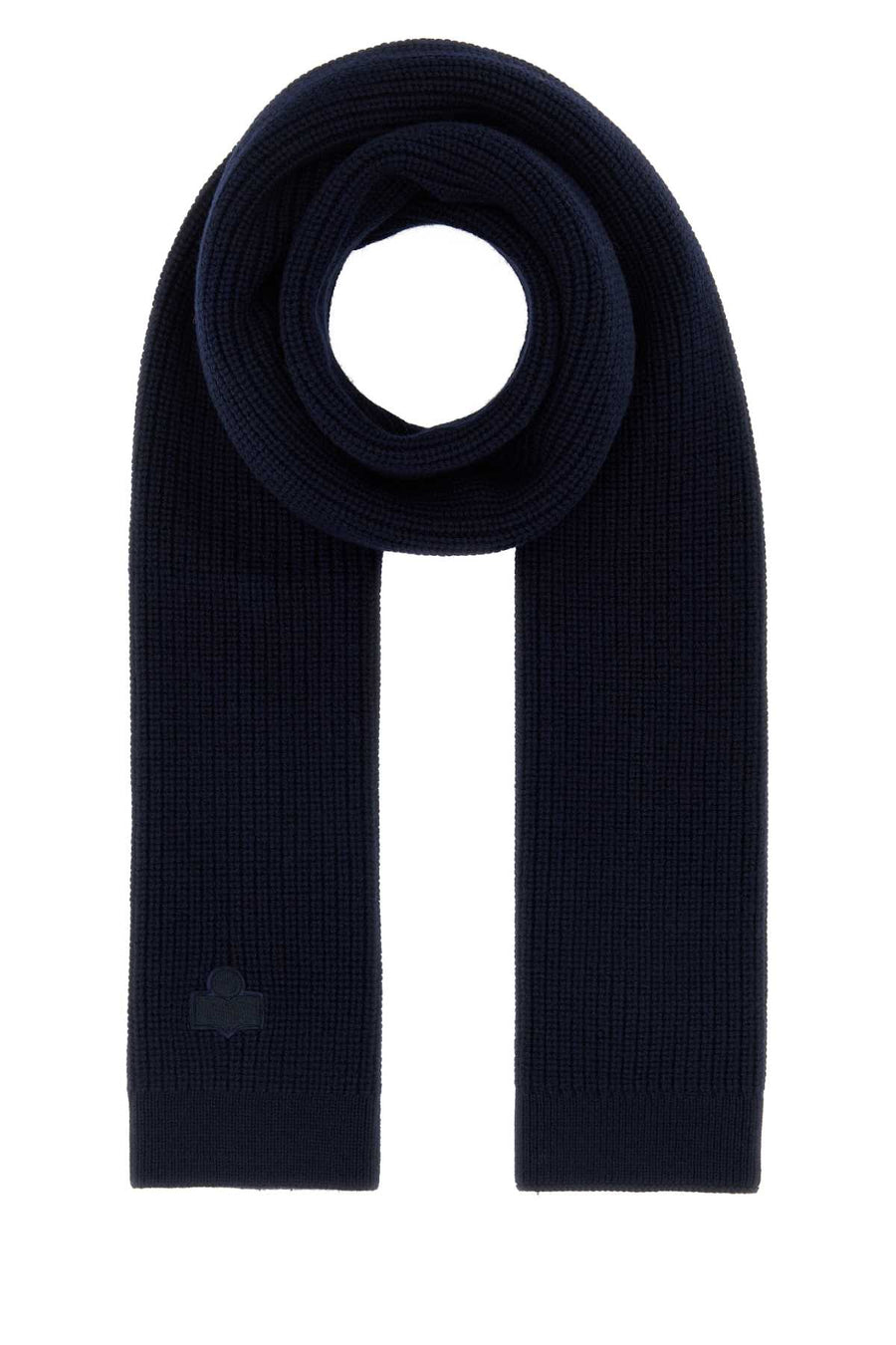 Midnight Blue Wool Enolia Scarf Exterior: Merino Sciarpe E Foulard