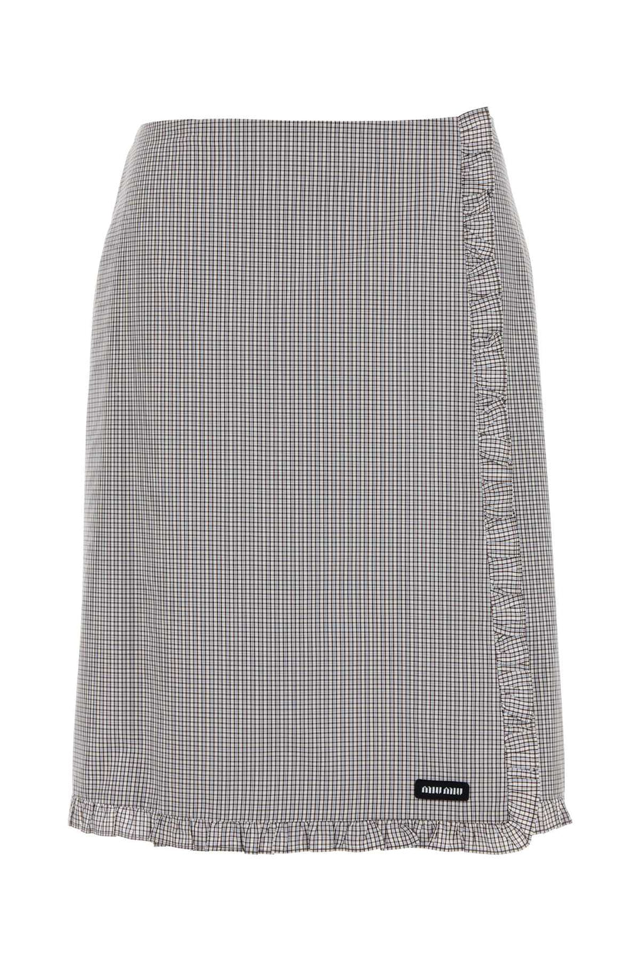 Miu Miu 100% Cotton skirt in white