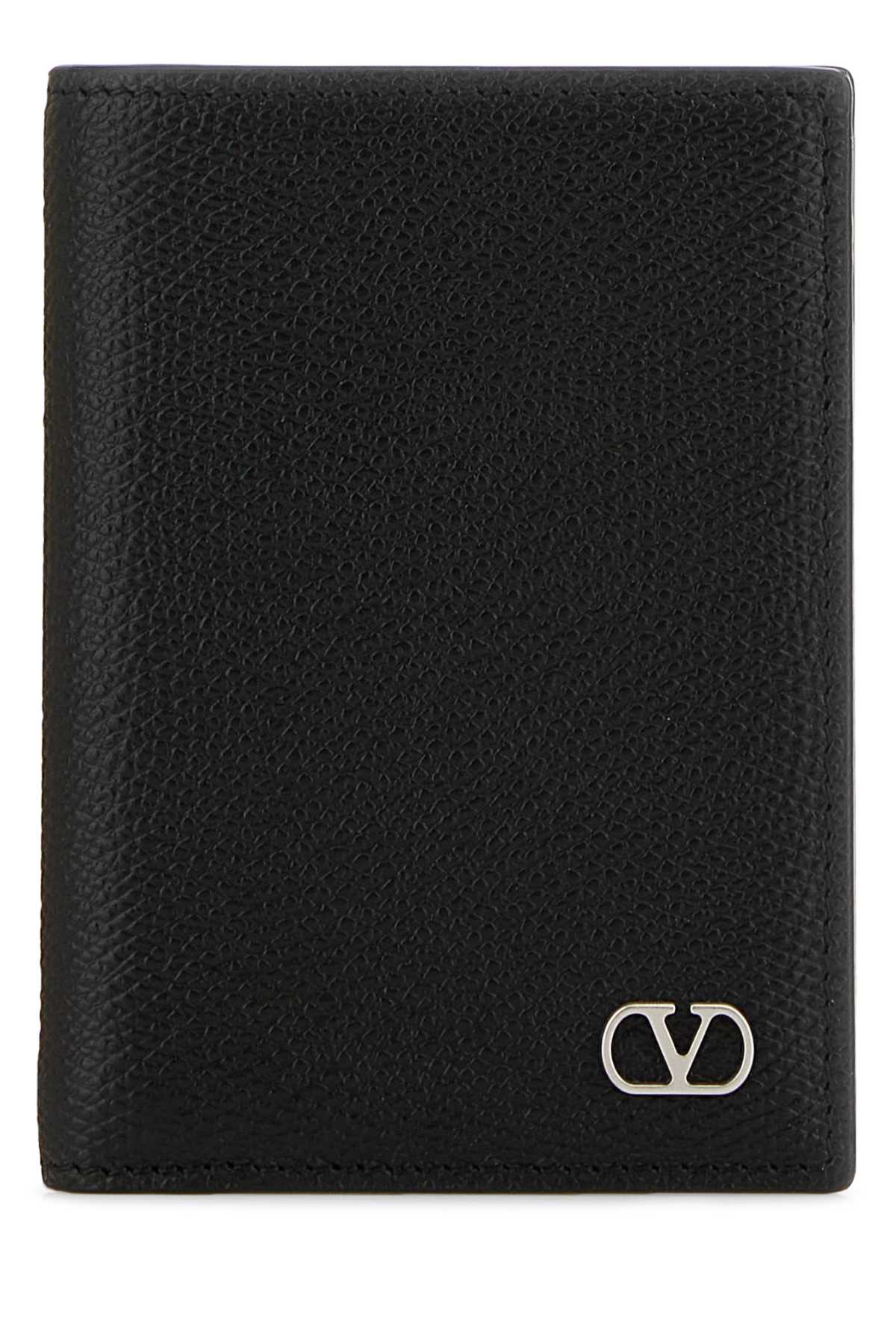 8y2p0ap1uag 0no Nero Calf Leather - Bos Taurus Portafogli