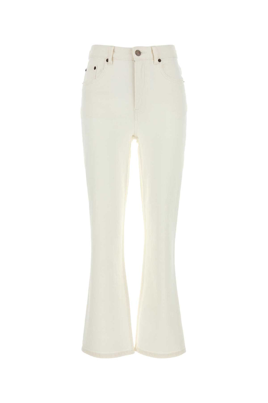 Tory Burch 98% Cotton 2% Elastane jeans in white