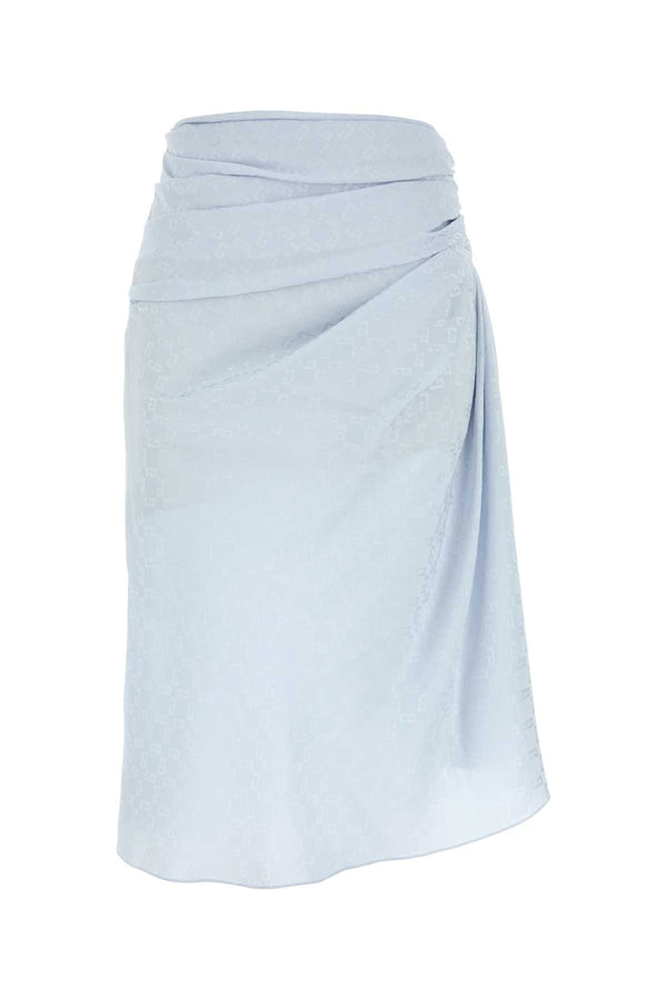 Givenchy Waist Exterior: 100% Silk skirt in blue