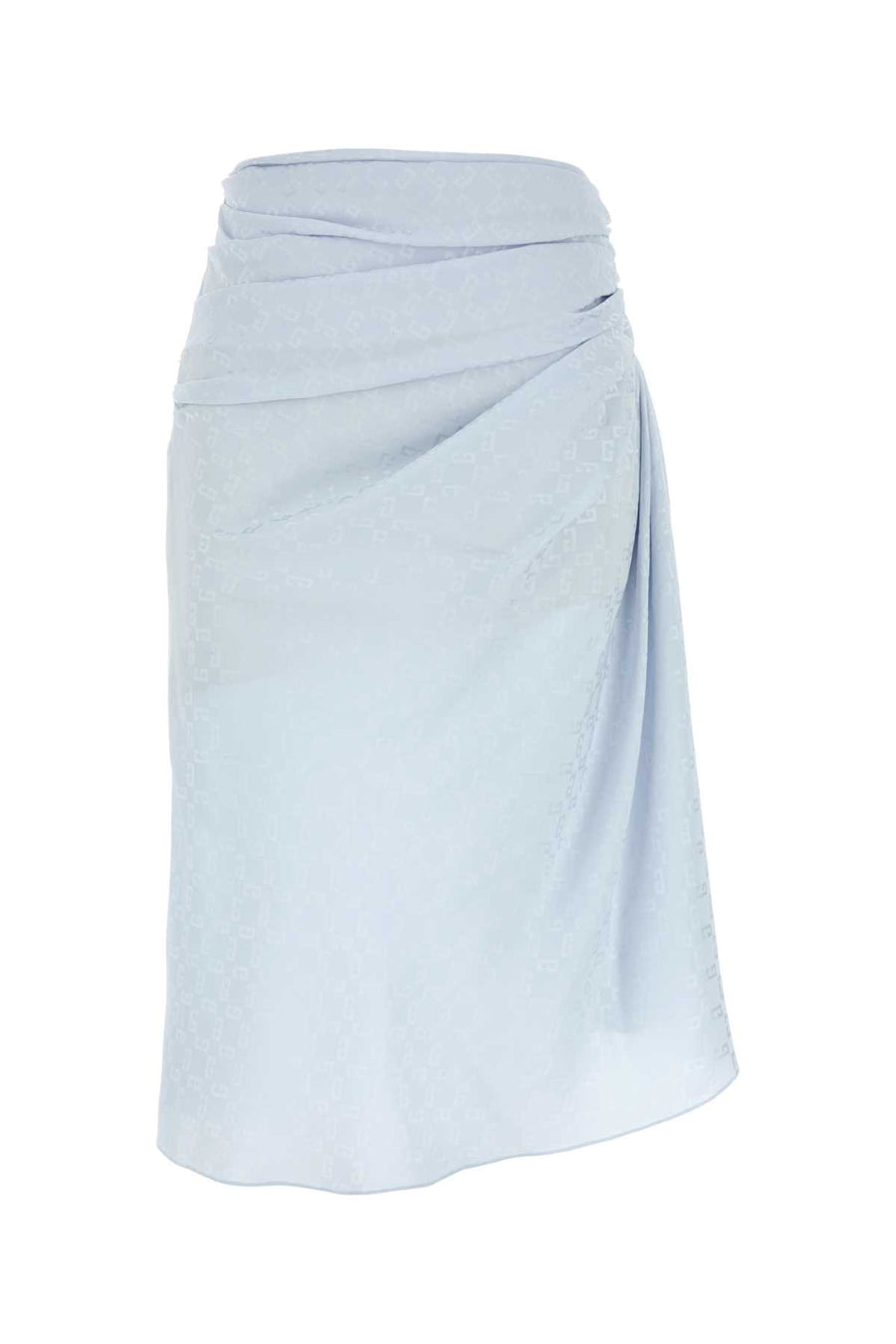 Givenchy Waist Exterior: 100% Silk skirt in blue